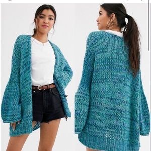 NWT Free People Hometown Cardi in Arctic Combo Women’s Small